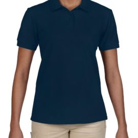 Customize a ladies' performance pique polo Gildan 94800L with your logo, printed or embroidered at iCustomizeit.ca.