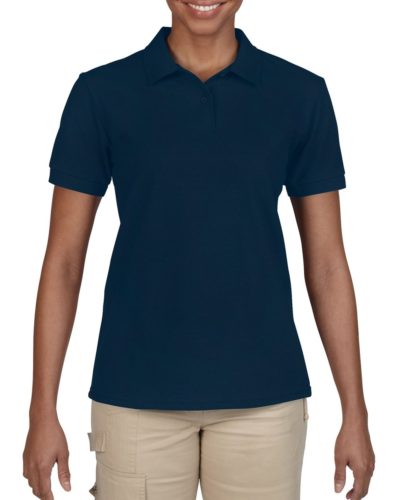 Customize a ladies' performance pique polo Gildan 94800L with your logo, printed or embroidered at iCustomizeit.ca.