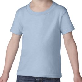 Customize a toddlers' GIldan 5100P t-shirt with a logo, team name and number, or your own design at iCustomizeit.ca.