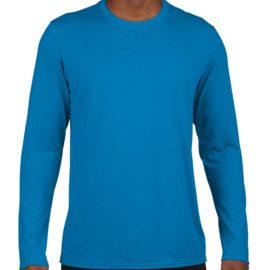 Customize a mens' Gildan 42400 performance long-sleeved shirt with a logo, team name and number, or your own design at iCustomizeit.ca.