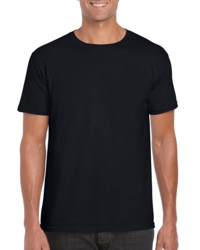 Customize Gildan 5000 men's short-sleeve softsyle t-shirt with your logo, team name and number, or your own design at iCustomizeit.ca.