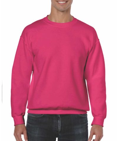 Customize an adult fleece crewneck Gildan 18000 with a logo, team name and number, or your own design at iCustomizeit.ca.