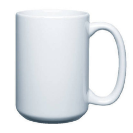 Customize a 15oz coffee mug with a logo, design, or text at iCustomizeit.ca.